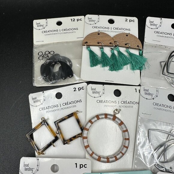 Jewelry Making Supply Lot Pendants Components Wood Metal DIY Crafts Boho Tassels - Picture 2 of 6